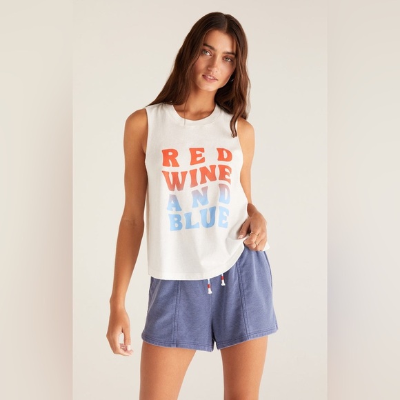 🆕 Z Supply Kayla Wine Tank in White Shell SZ LG - Picture 1 of 5
